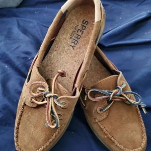 NEW Sperry AO Venice Varsity Tan size 7M